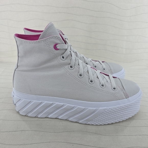 Converse Shoes - Converse Womens Chuck Taylor All Star Lift 2X Hi Putty Platform Shoes Size 9.5